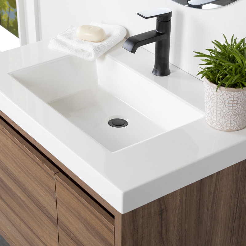 Mercury Row® Altenburg 30.5'' Wall Mounted Single Bathroom Vanity with